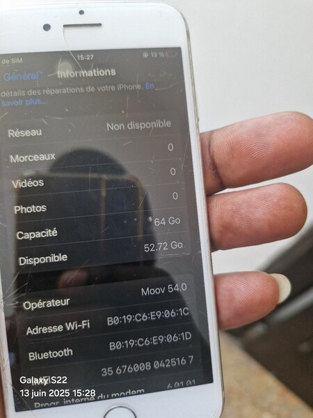 iPhone 8, 64Go, Blanc