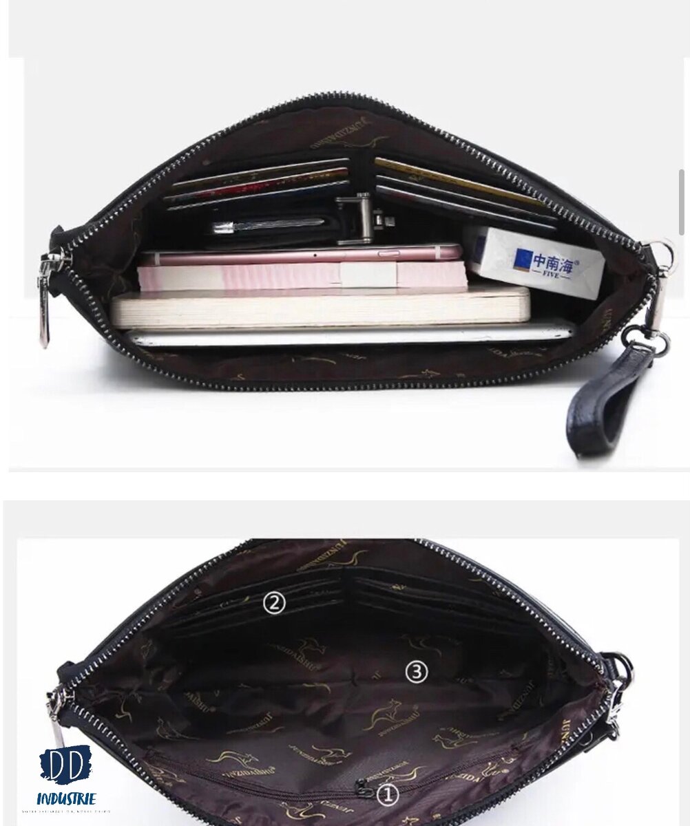 Pochette en cuir élégante