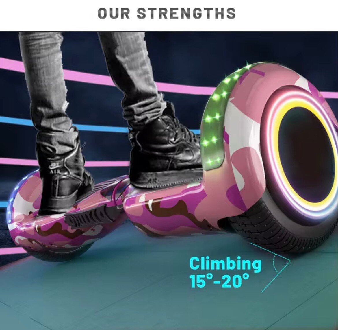 Hoverboard Lumineux LED