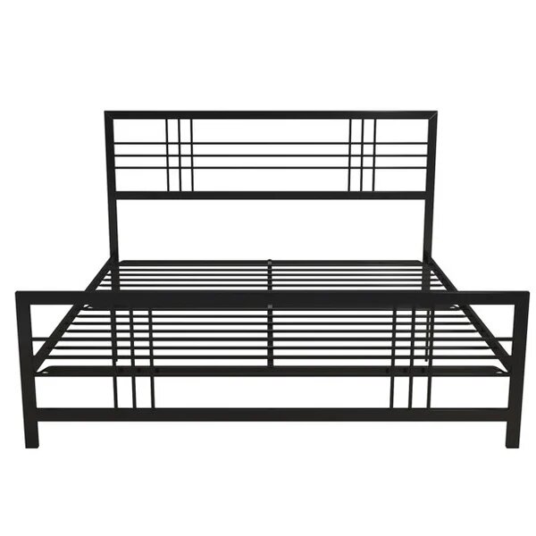 Metal/Iron black double bed