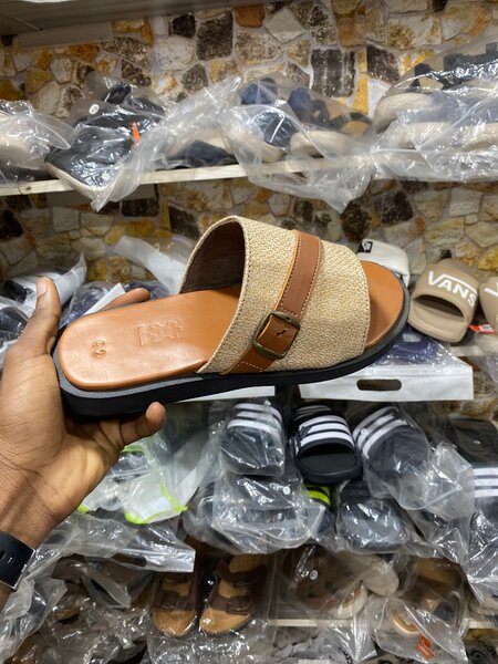 Sandales homme en cuir