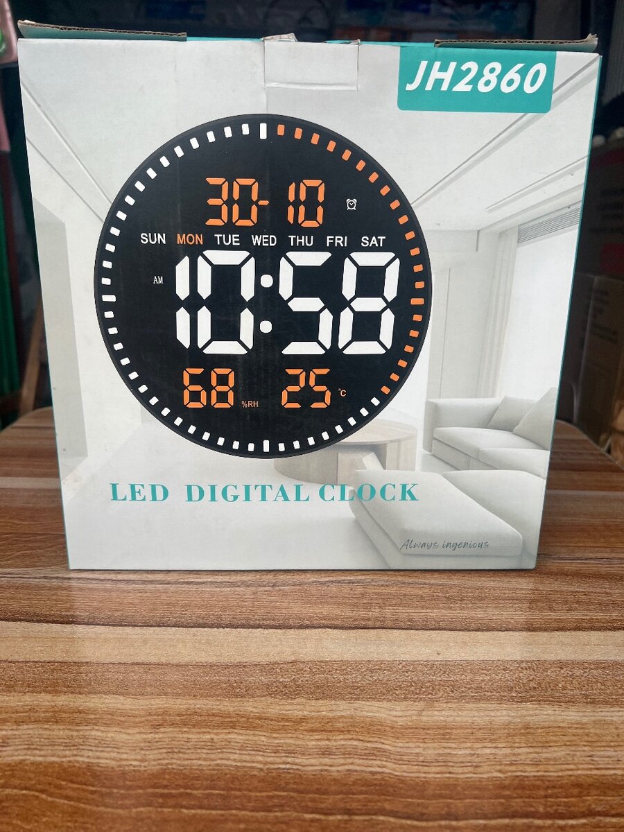 Horloge numérique LED moderne