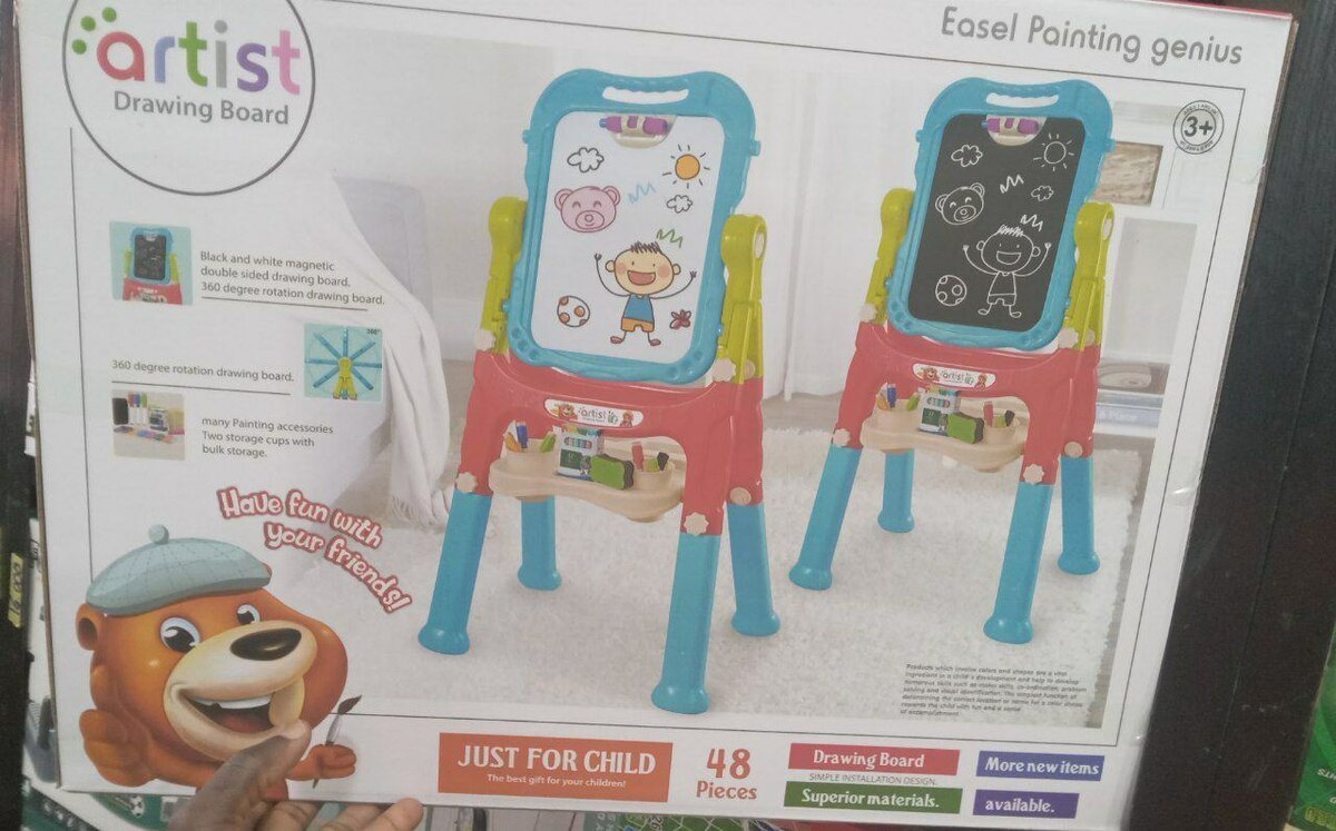 Tableau Enfant Chevalet 2 Face pour enfants de 3 ans +