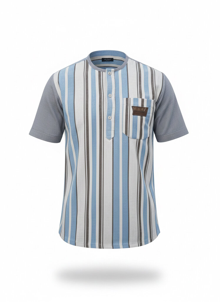 T-shirt rayé en coton léger