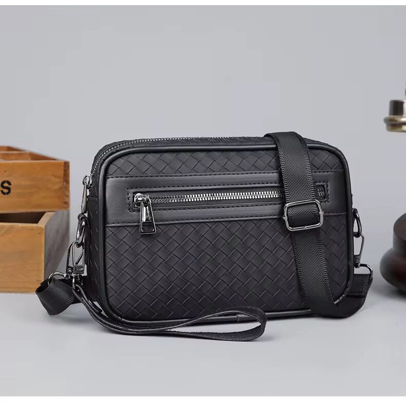 Sac bandoulière tissé élégant