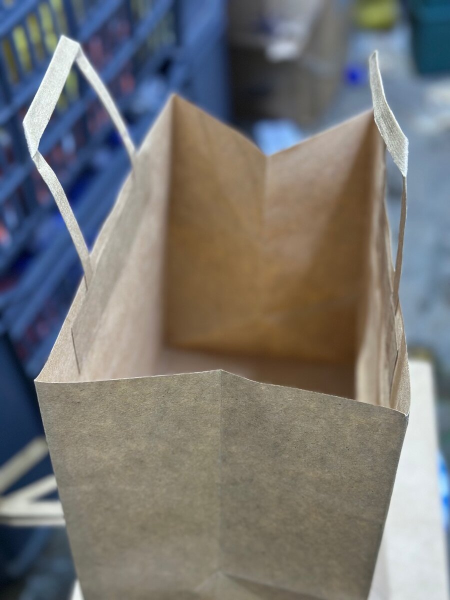 Sac en papier kraft recyclable