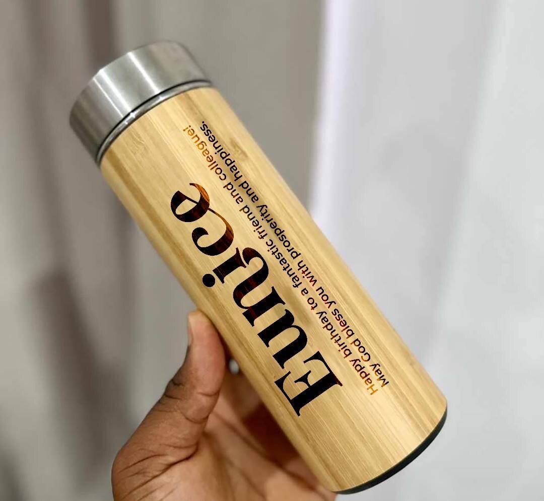 Customize wooden flask