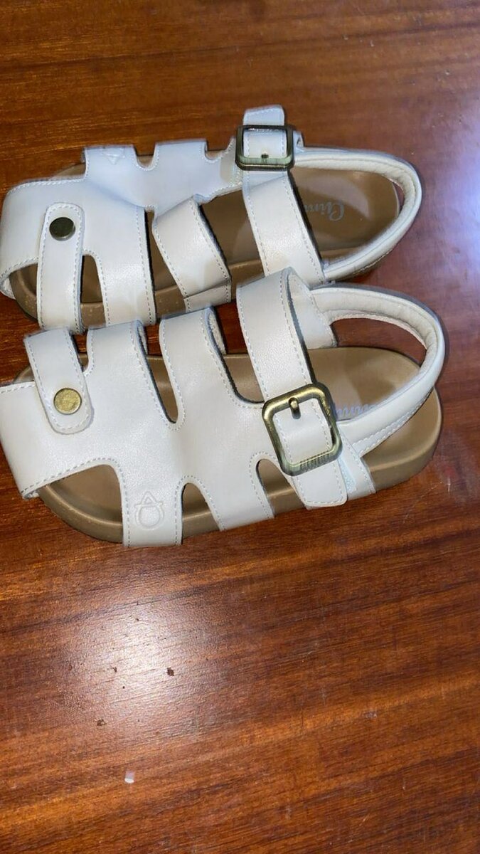 Sandales en cuir confortables