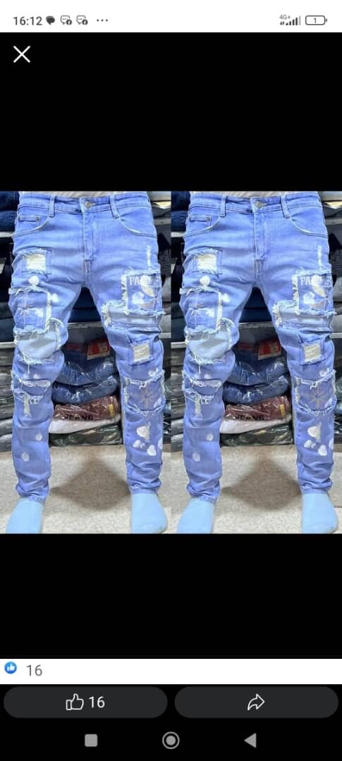 Jeans slim déchirés homme