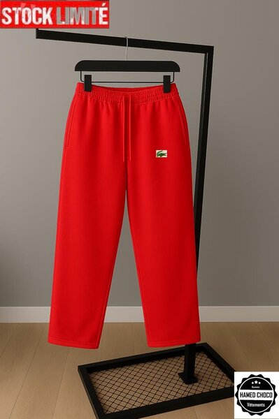 Pantalon de sport rouge homme