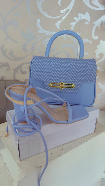 Sac et sandales bleu