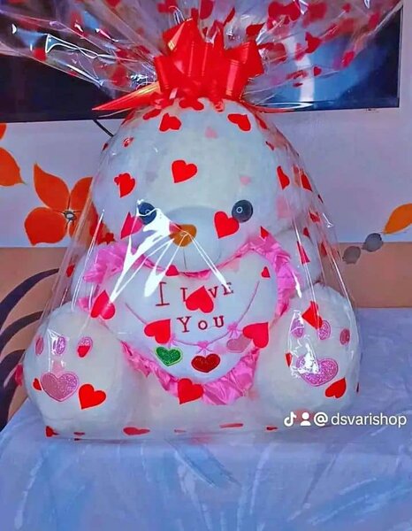 Peluche nounours I Love You Saint Valentin