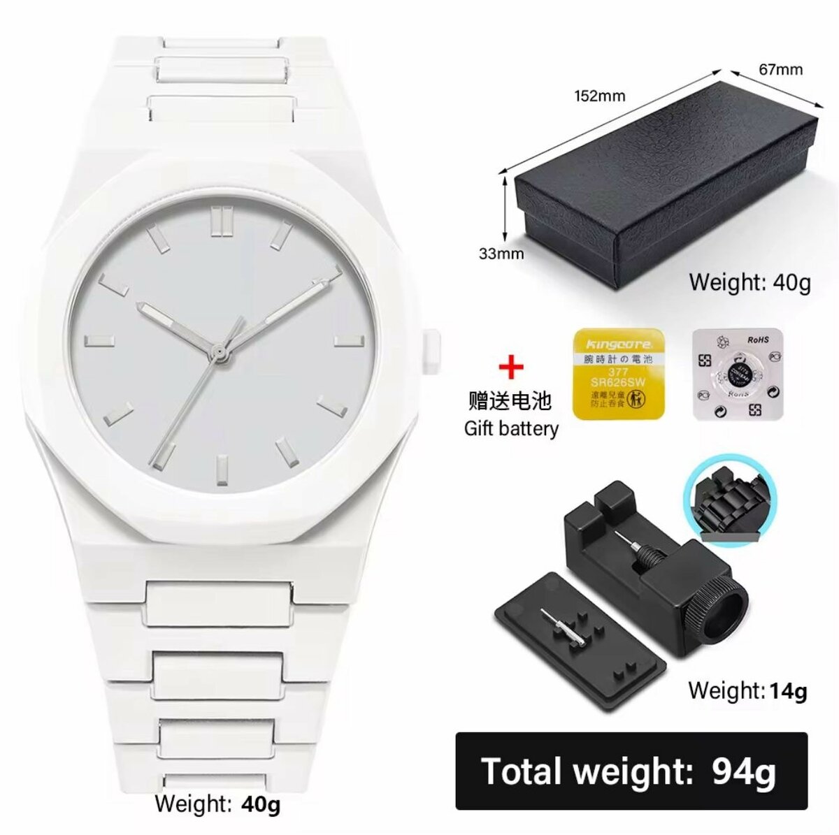 Montre minimaliste étanche