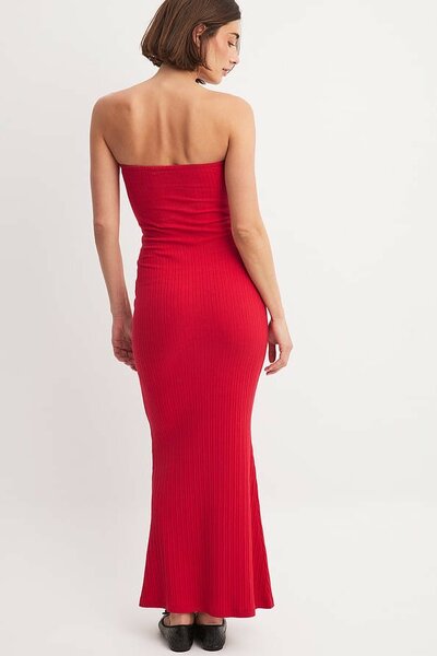 Red Tube Maxi Dress