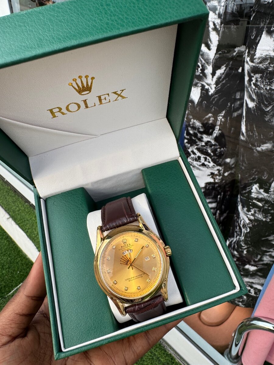 Rolex leather watches