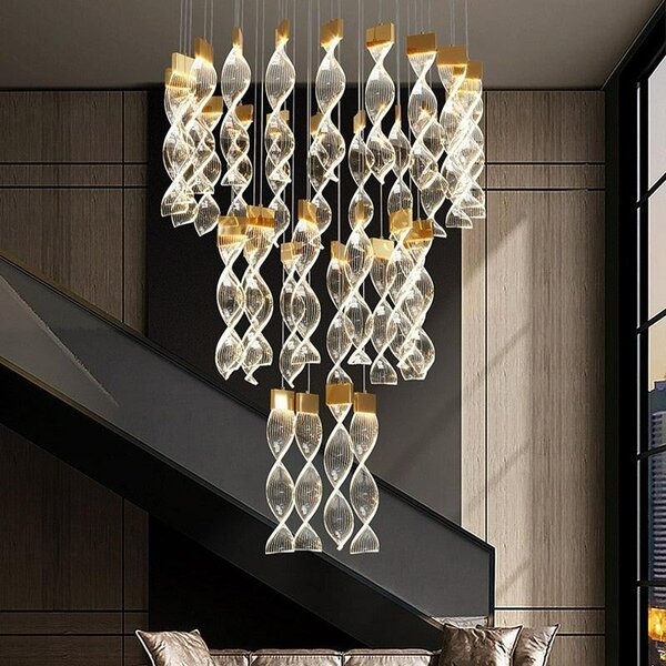 Lustre spiral moderne LED