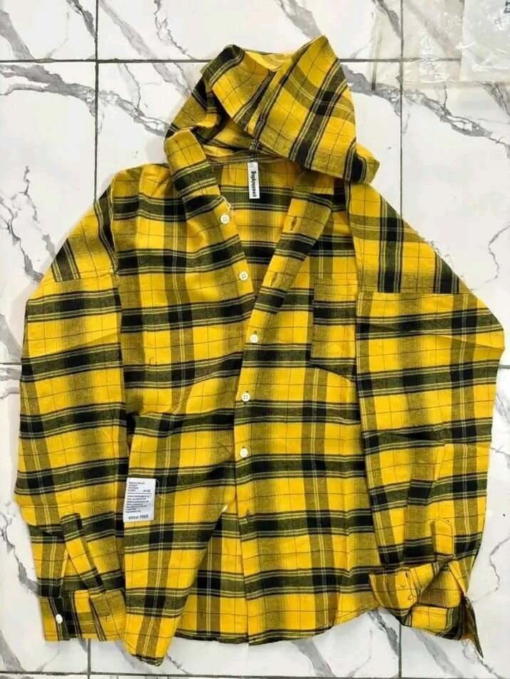 Chemise à carreaux unisexe