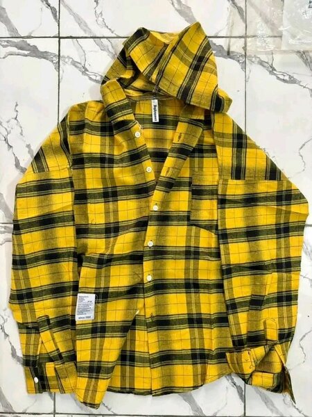 Chemise à carreaux unisexe