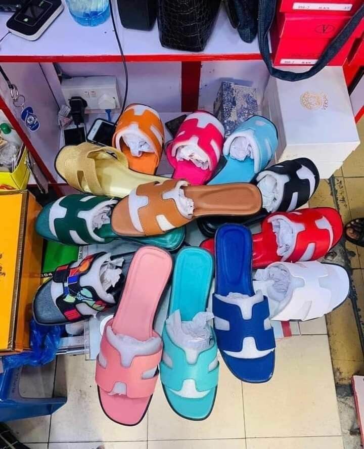 Sandales colorées été