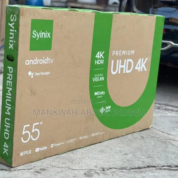 SYINIX 55"4KUHD TV SMART ANDROID