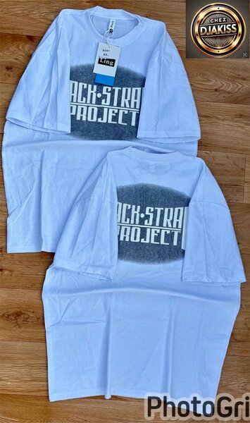 T-Shirt Homme White Back-String