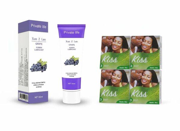 Lubrifiant Raisin et Préservatifs