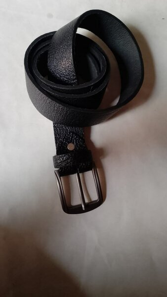 Pure cow leather dress belt with double straps pant belt