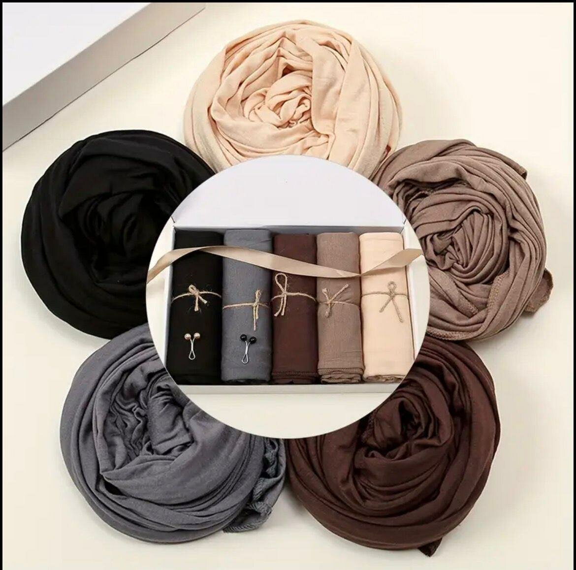 Ensemble de Hijabs en Coton
