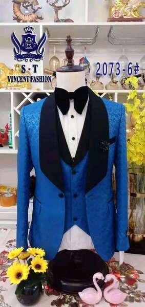 Smoking homme bleu élégant