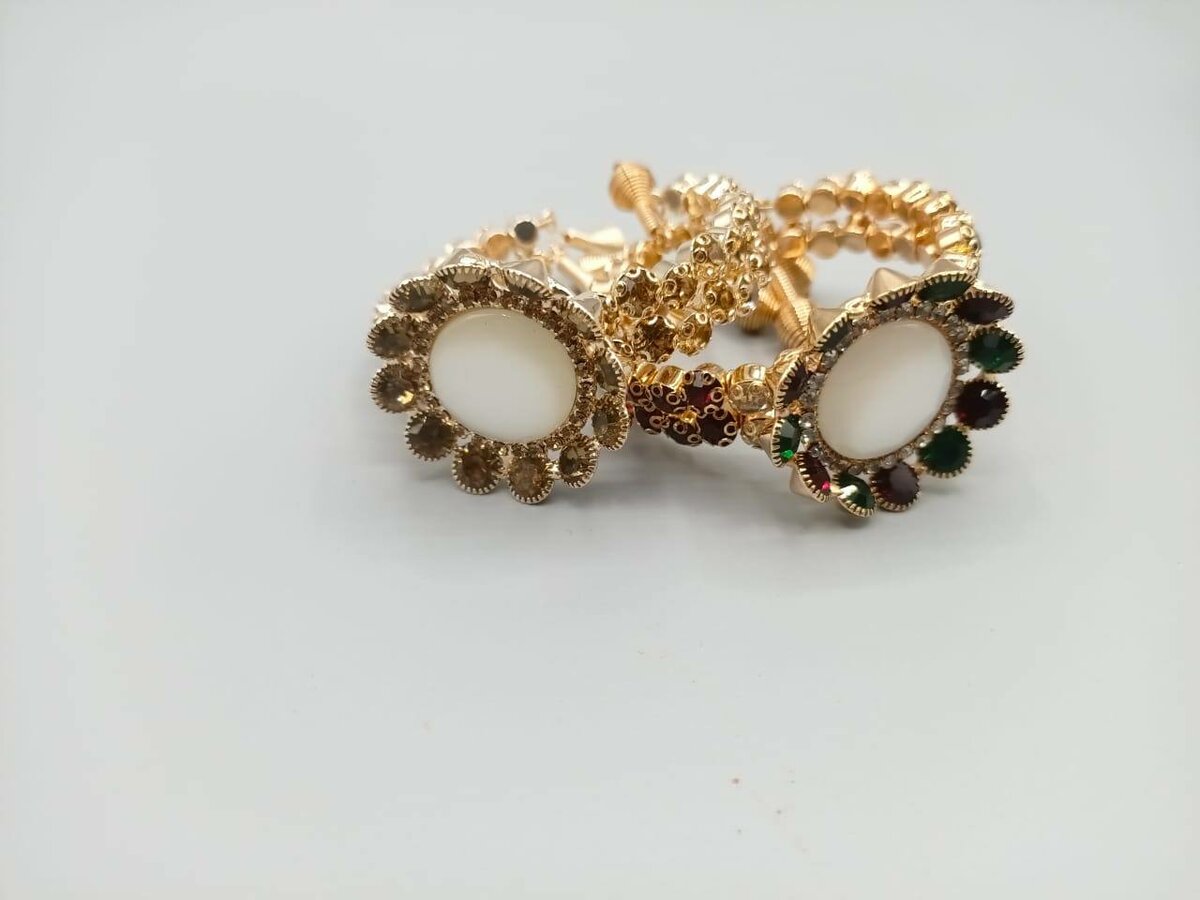 Trendy Elegant crystal stone 3 layer Adustable bracelete for