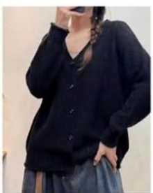 Черный кардиган