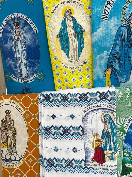 Étoffes religieuses Vierge Marie