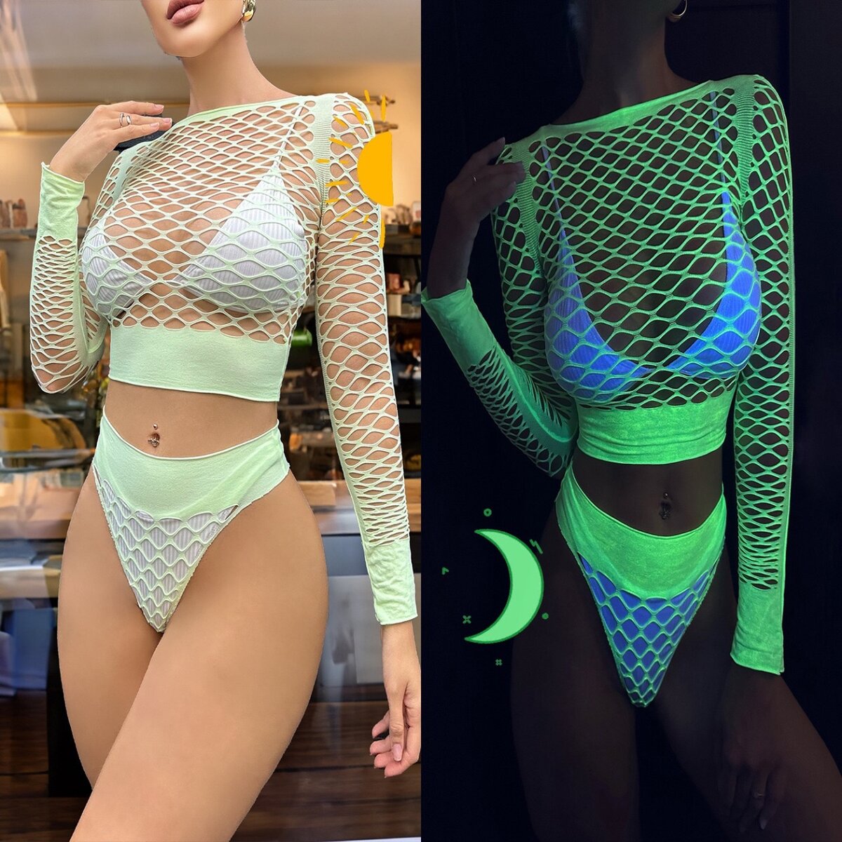 Glow in the dark lingerie