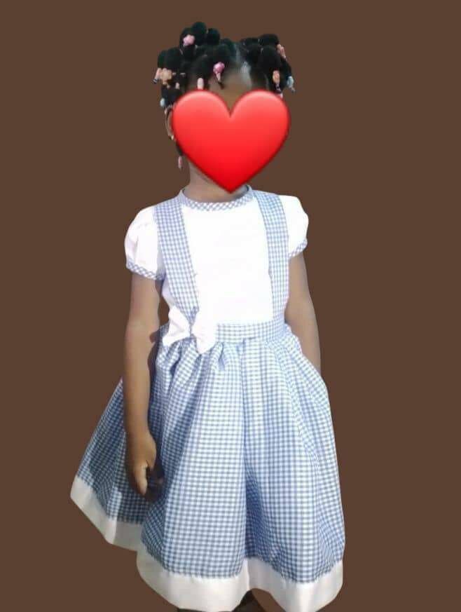 Robe Carreaux Bleus scolaire