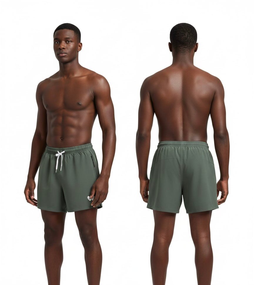 Shorts de sport verts homme