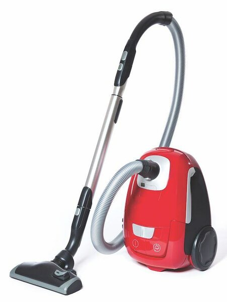 Aspirateur avec sac rouge