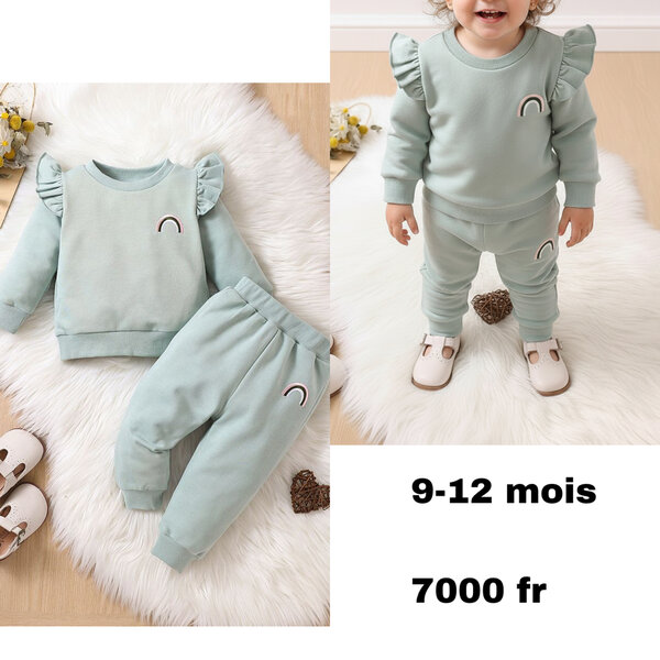 Ensemble bébé doux pastel