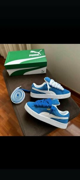 Baskets Puma bleues unisexes