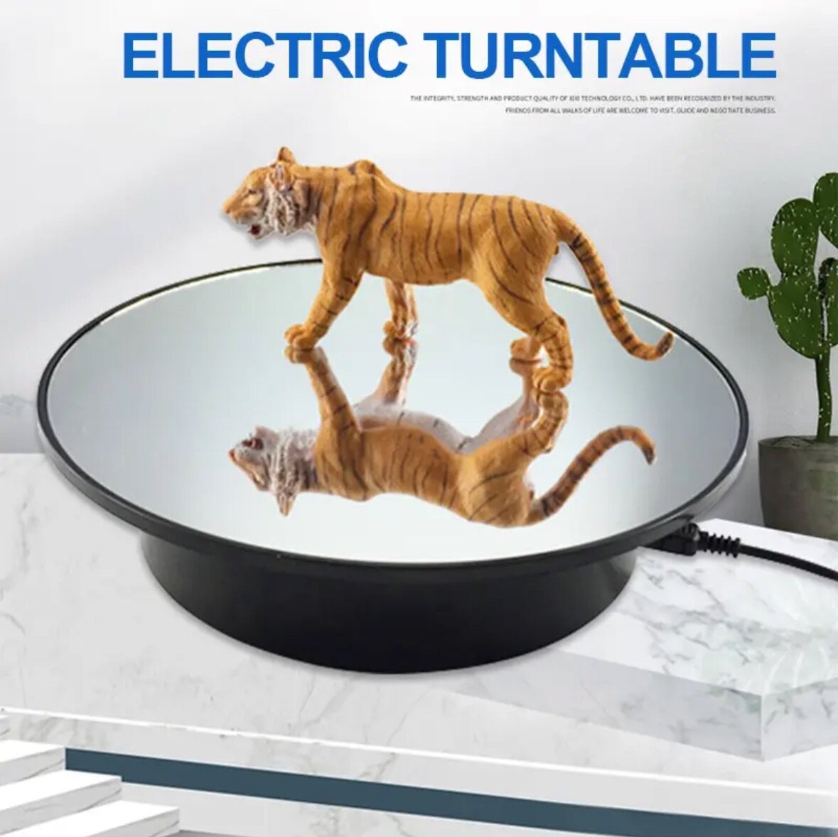 Electric turn table rotating display product stand
