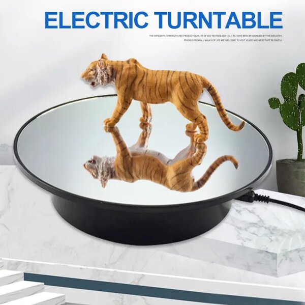 Electric turn table rotating display product stand