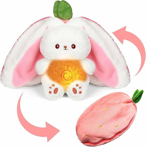 Peluches lumineux fraise