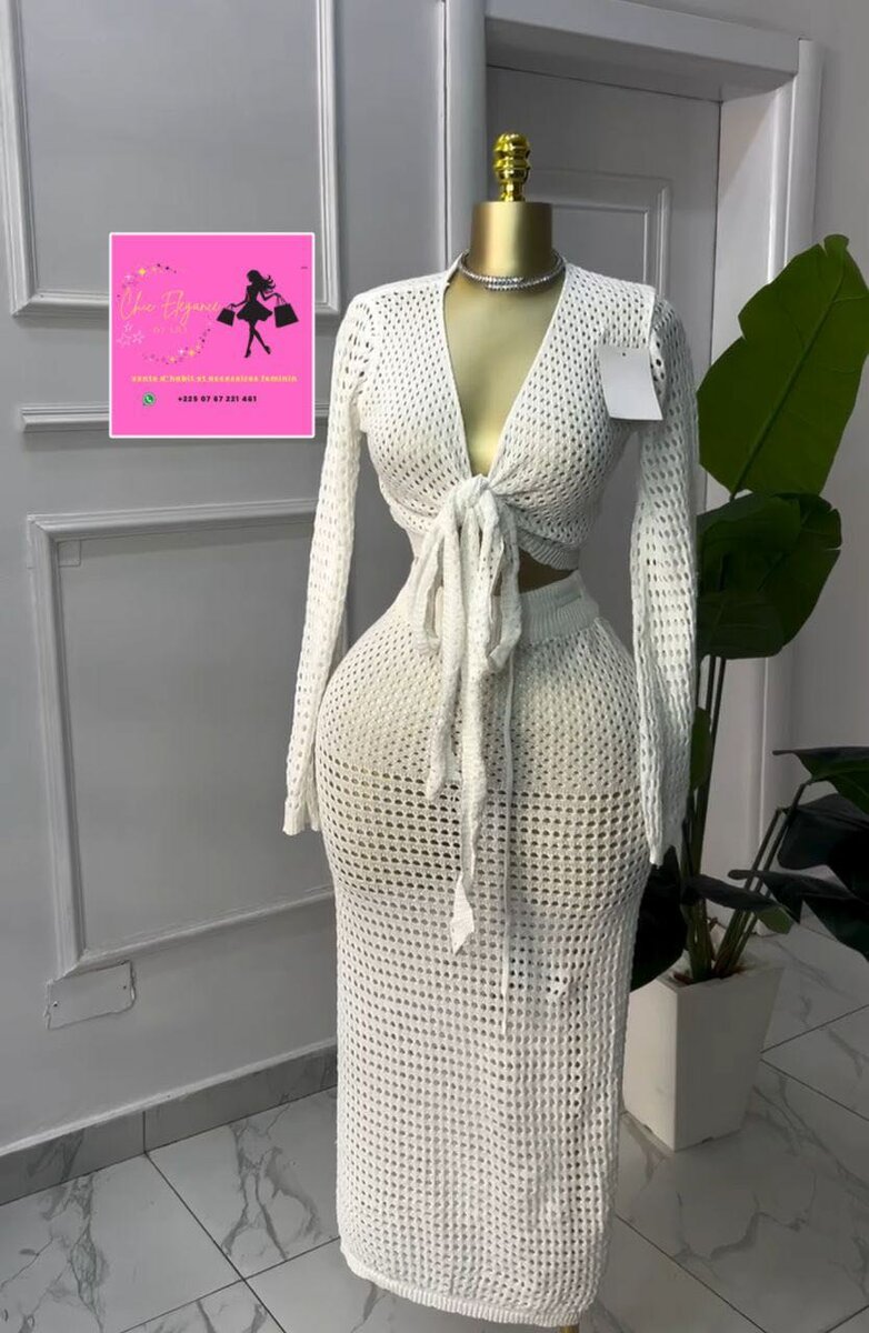 Élégante pour la plage