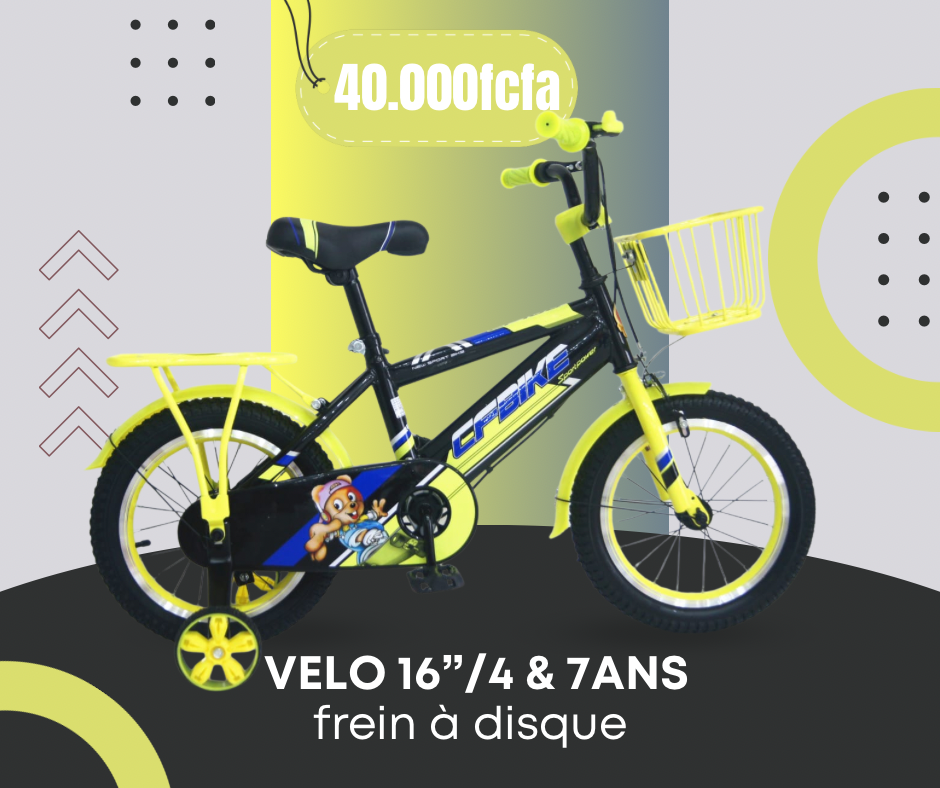 Vélo Enfant 16" avec Freins