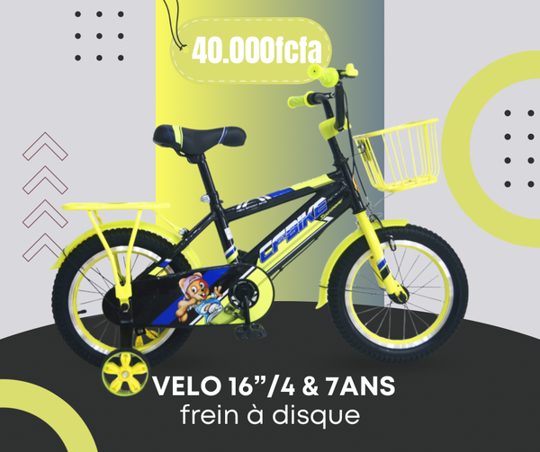 Vélo Enfant 16" avec Freins