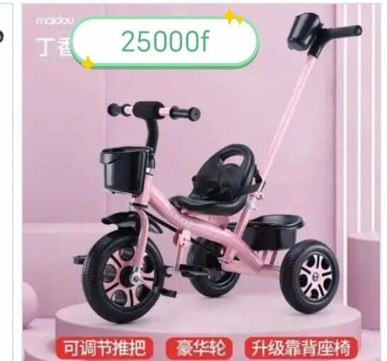 Vélo tricycle pour enfants de 1 à 6 ans