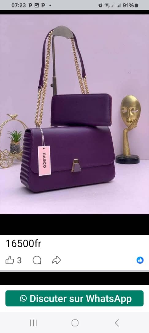 Sac à main en cuir pour femme