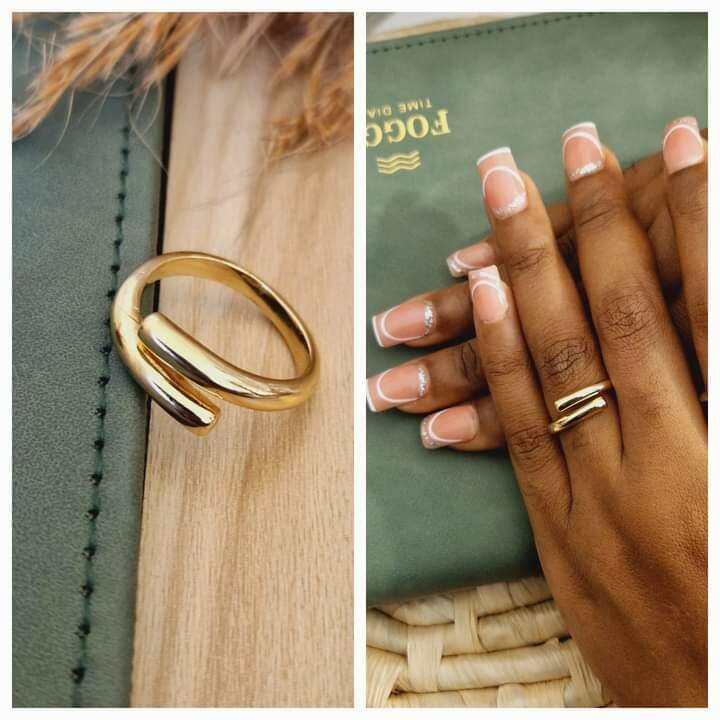 Bague plaqué en acier