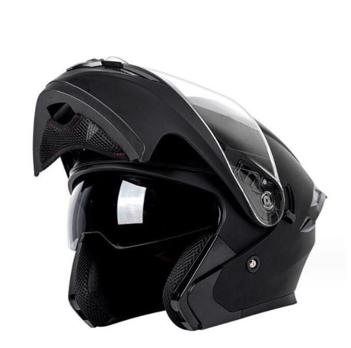 Motorcycle Full Face Helmet Winter Warm Flip-up Street Race