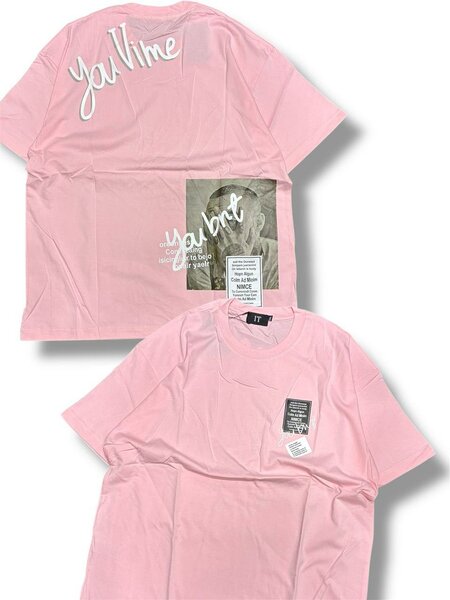 T-shirt rose décontracté