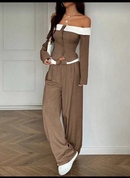 Ensemble chic marron